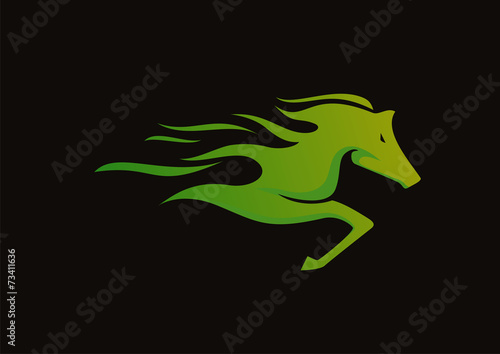 Horse logo abstract vector