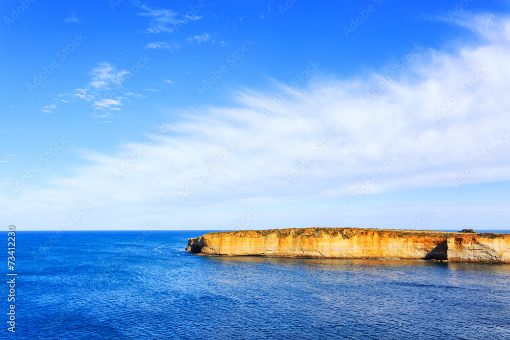 seascape,landscape and skyline ofthe great ocean road,australia