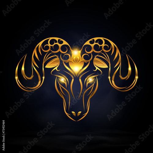 gold goat symbol