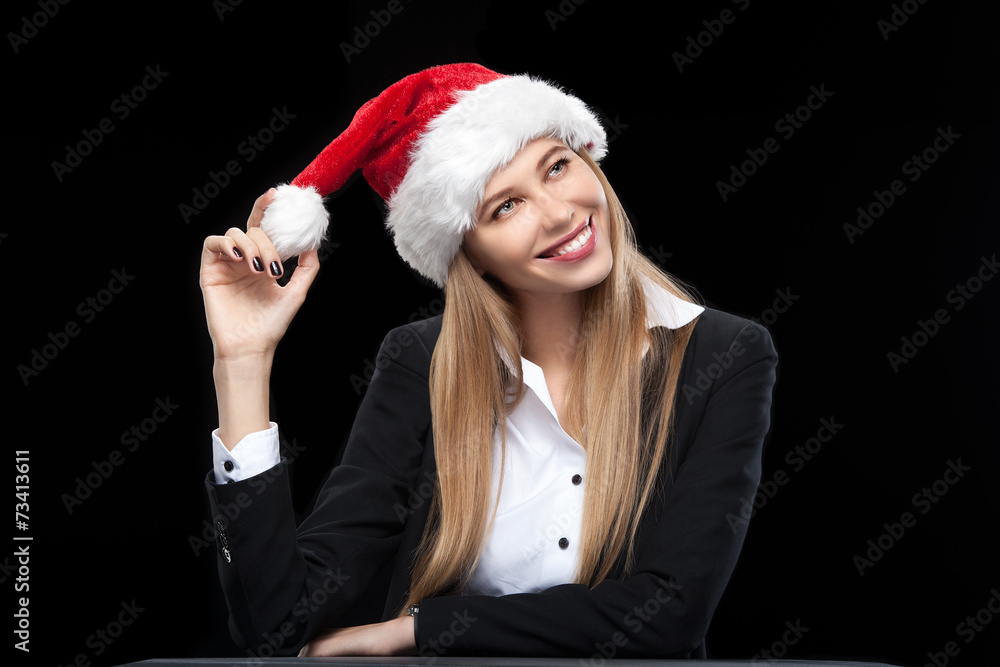 beautiful young model isolated on perfect black background beautiful young model isolated on perfect black background