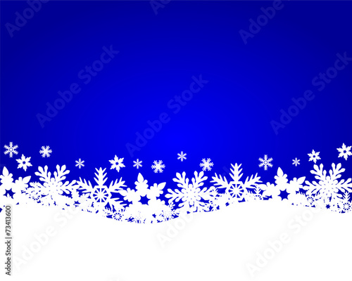 Christmas blue background