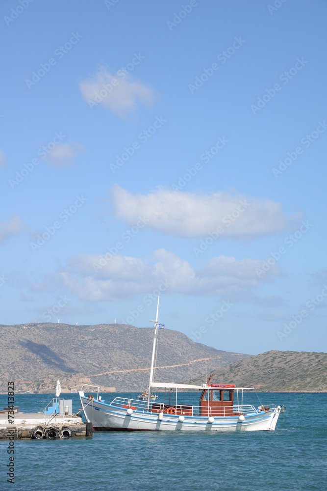 Fischerboot bei Elounda, Kreta