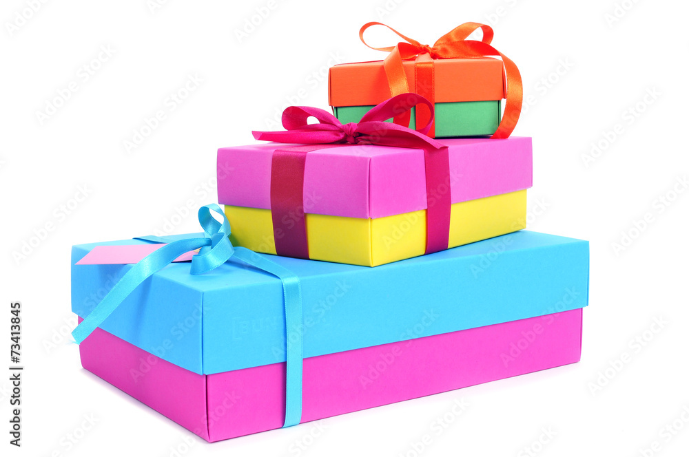 Obraz premium gift boxes of different colors