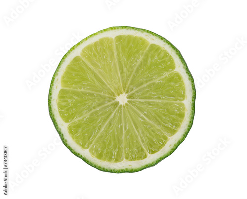 slice of fresh lime