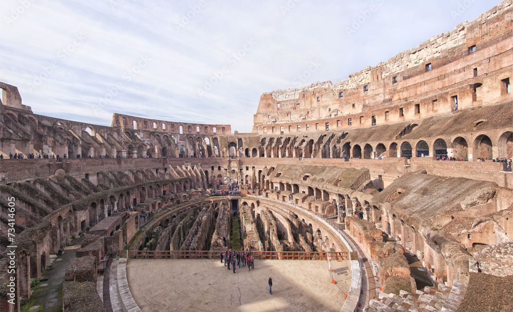 Rome Colosseum Interior pano