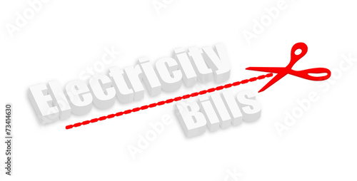 3d Electricity Bills Text
