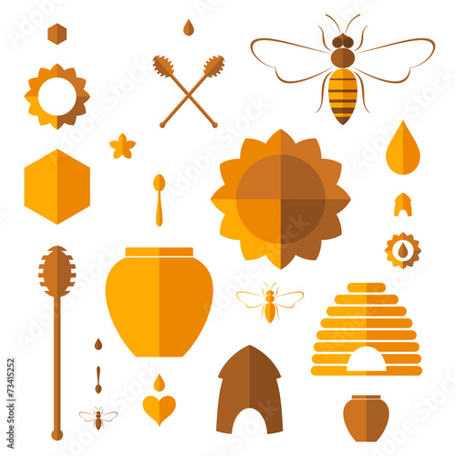 Honey. Icon set