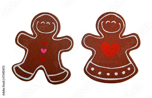 christmas gingerbread decoration figurines