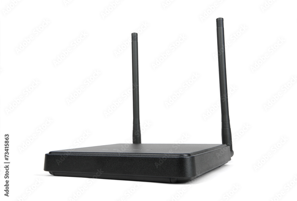 Wireless CDMA router isolated on white. Wireless CDMA router isolated on white.