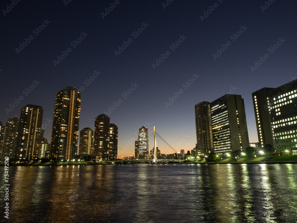 東京ウォーターフロントの夜