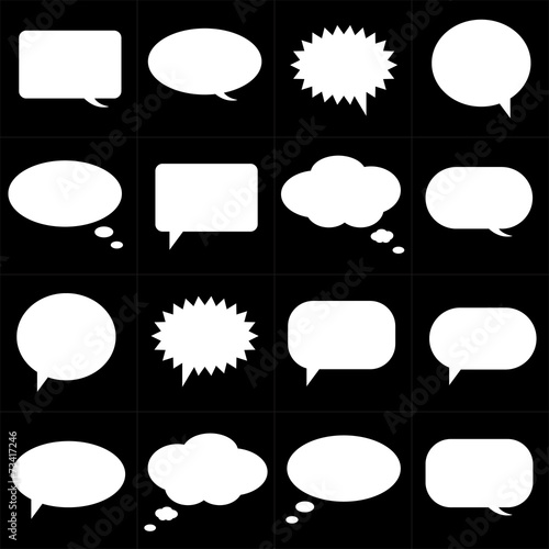 Speech bubbles icons