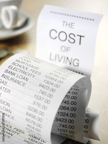 Cost of Living on a Printout