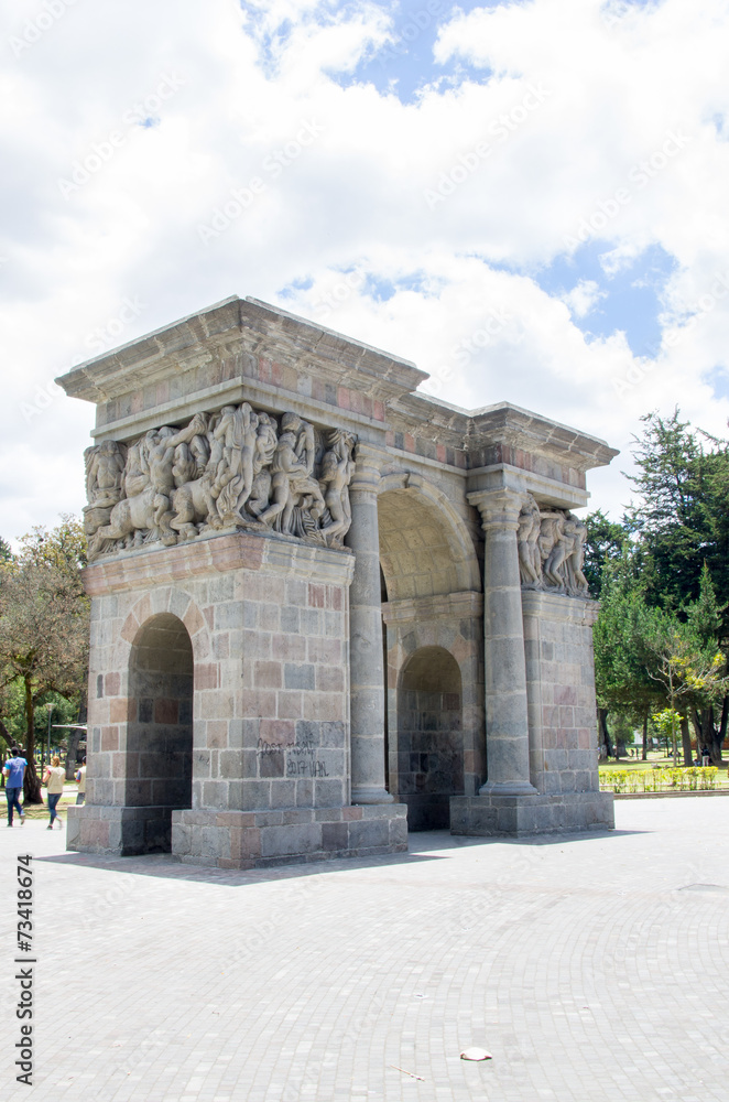 Cricasiana Arch in Quito Ecuador South America