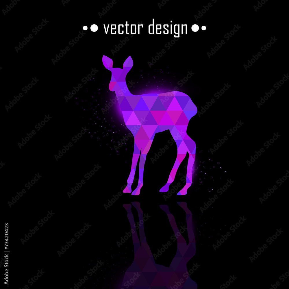 Fototapeta premium Vector deer