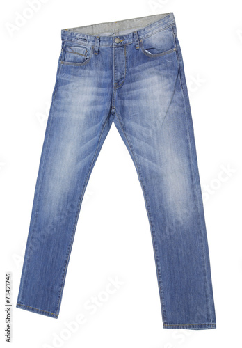 Blue Jeans Isolated on white background