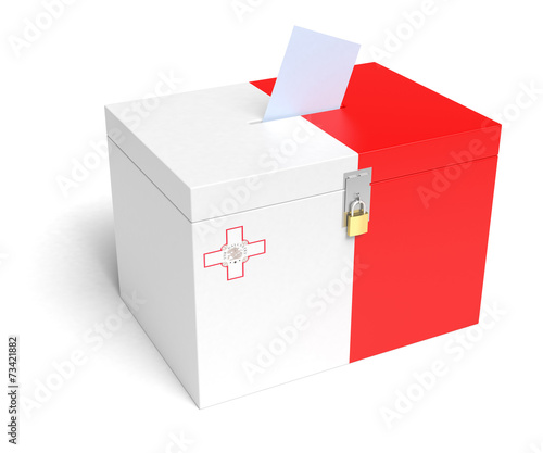 Maltese Flag Ballot Box