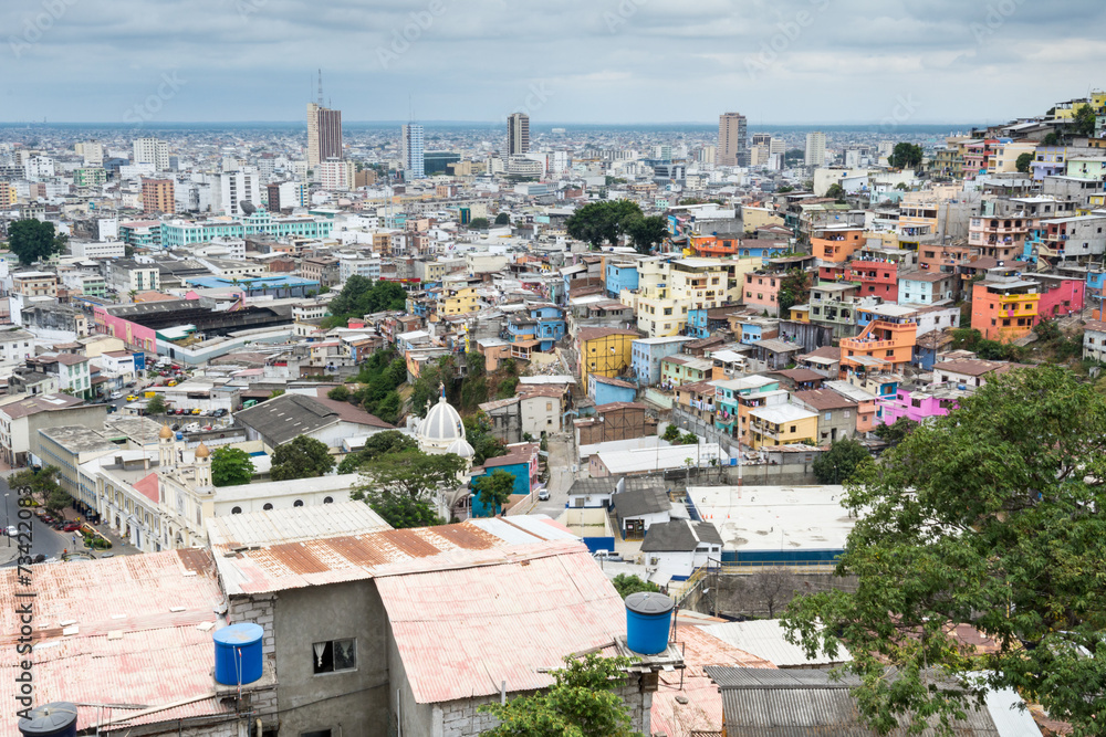 Panoramic view of Guayaquil (Ecuador)