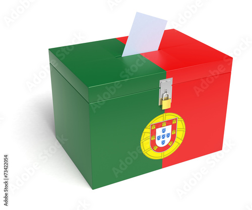 Portuguese Flag Ballot Box