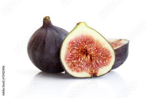 Figs on the white background