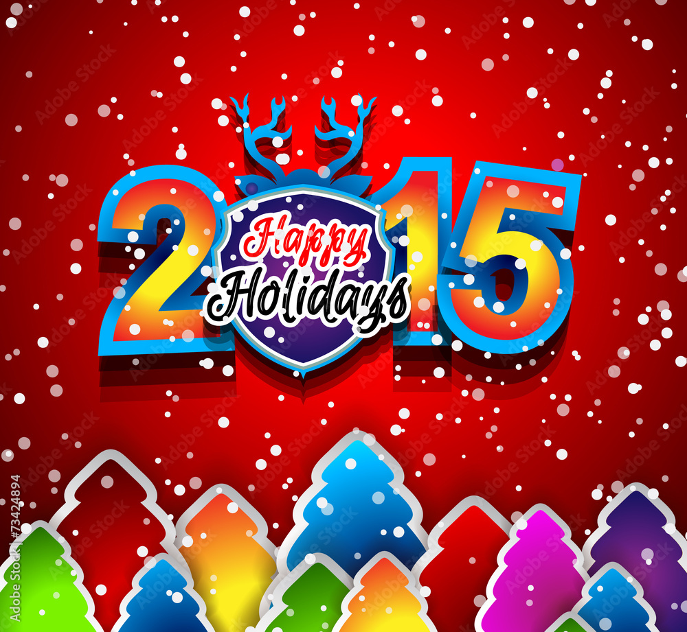 2015 New Year and Happy Christmas background 2015 New Year and Happy Christmas background