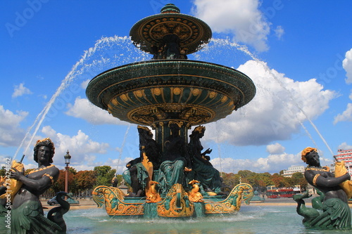 Fontaines de La Concorde à Paris, France