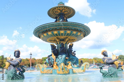Fontaines de la Concorde à Paris, France