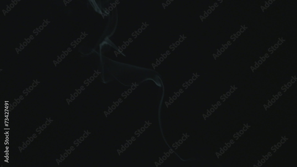 White smoke on black background. HD. White smoke on black background. HD.