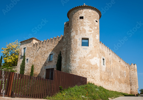 Castle at Cornella del Terry, Catalonia, Spain photo