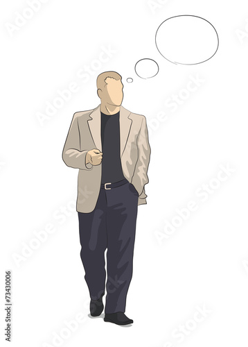 Business man in suit