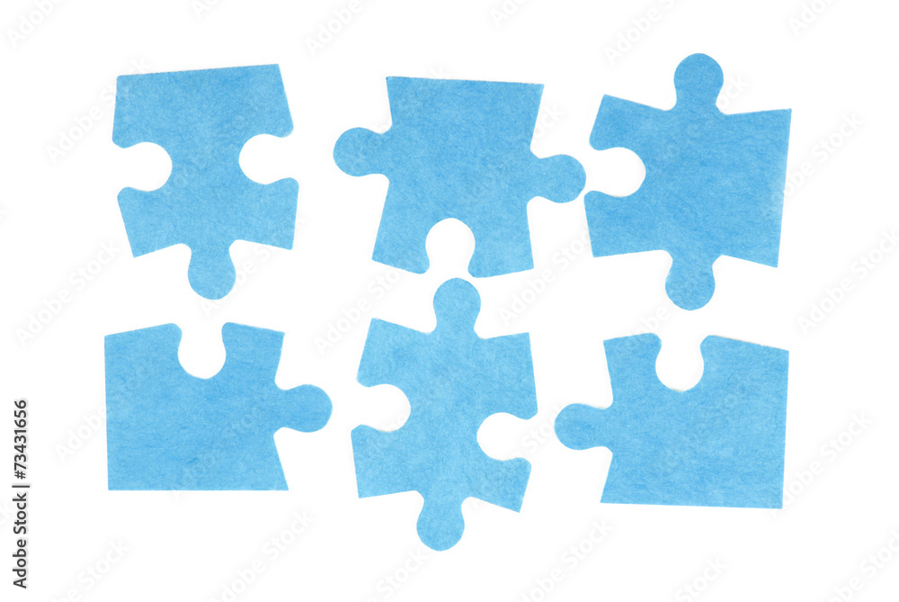 Fototapeta premium puzzle isolated on white