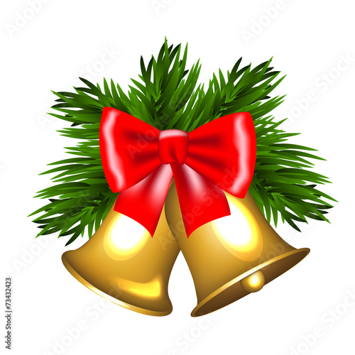 Christmas golden bells