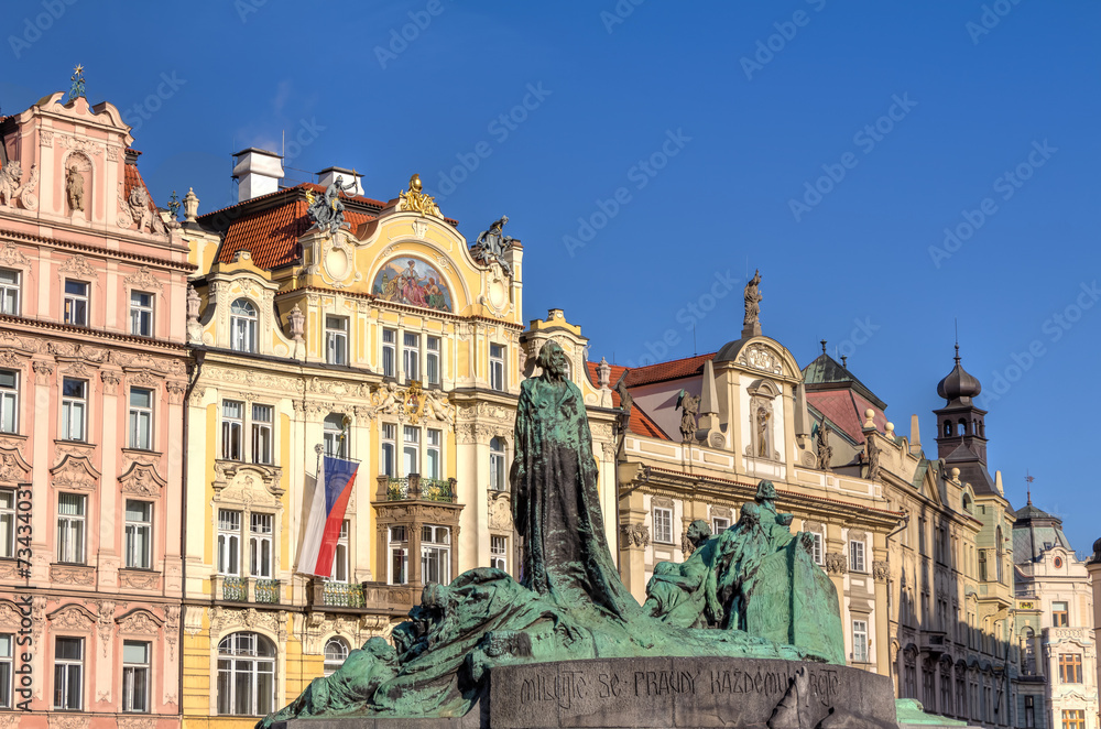 Obraz premium Jan Hus Denkmal in Prag