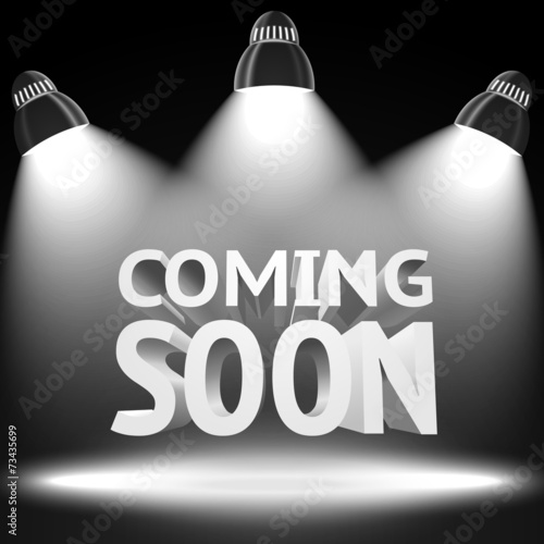 Stage with the spot light projectors lightning -Coming Soon-