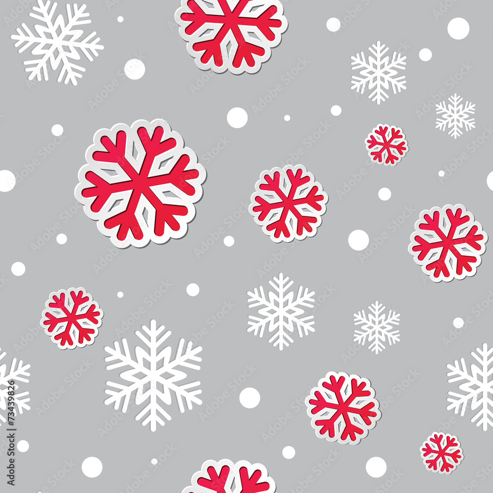 Abstract Christmas seamless background with snowflakes Abstract Christmas seamless background with snowflakes