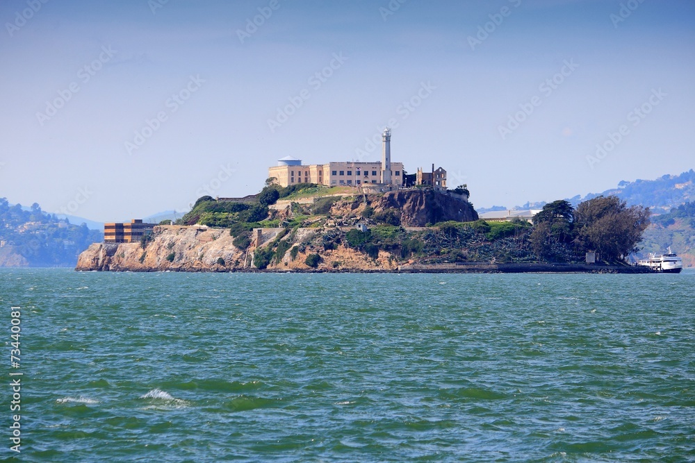 Alcatraz island, California, United States landmark