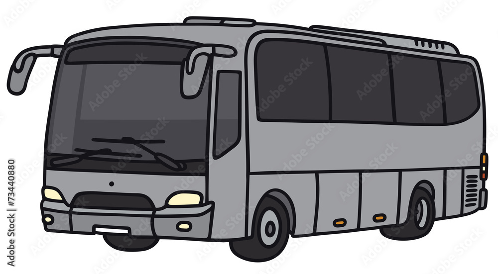 Hand drawing of a bus - not a real model