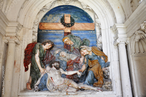 Juan de Juni, Descendimiento, Catedral Vieja de Salamanca, escultura renacentista, Castilla y León, España