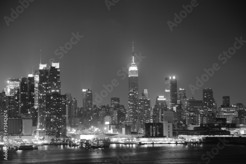 New York City Manhattan black and white © rabbit75_fot