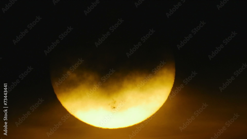 The sun close up telescope view, sunspots are seen! The sun close up telescope view, sunspots are seen!