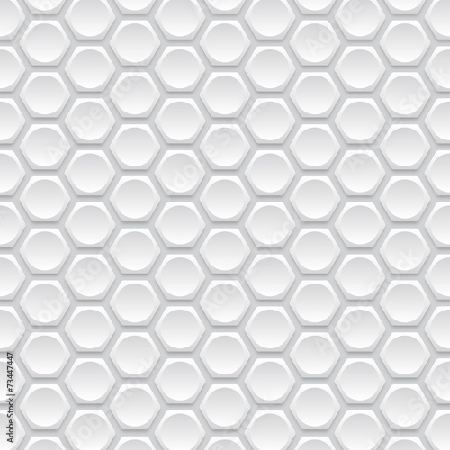 Vector Background  Honeycomb Structure  White