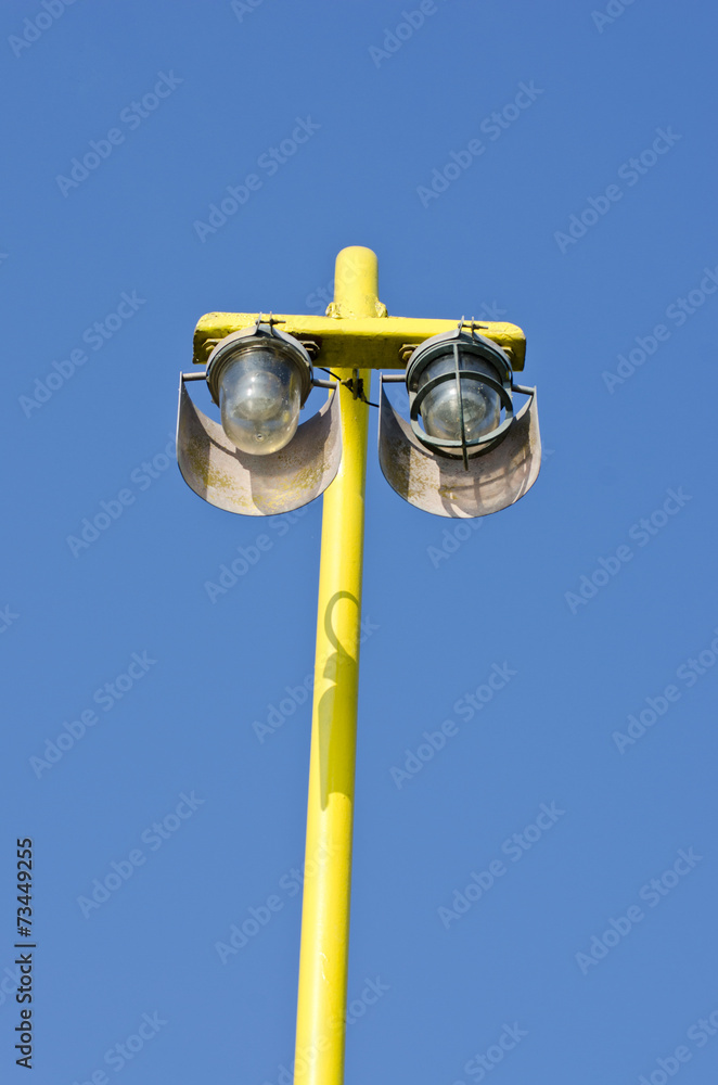 Fototapeta premium two lamps on passenger ship