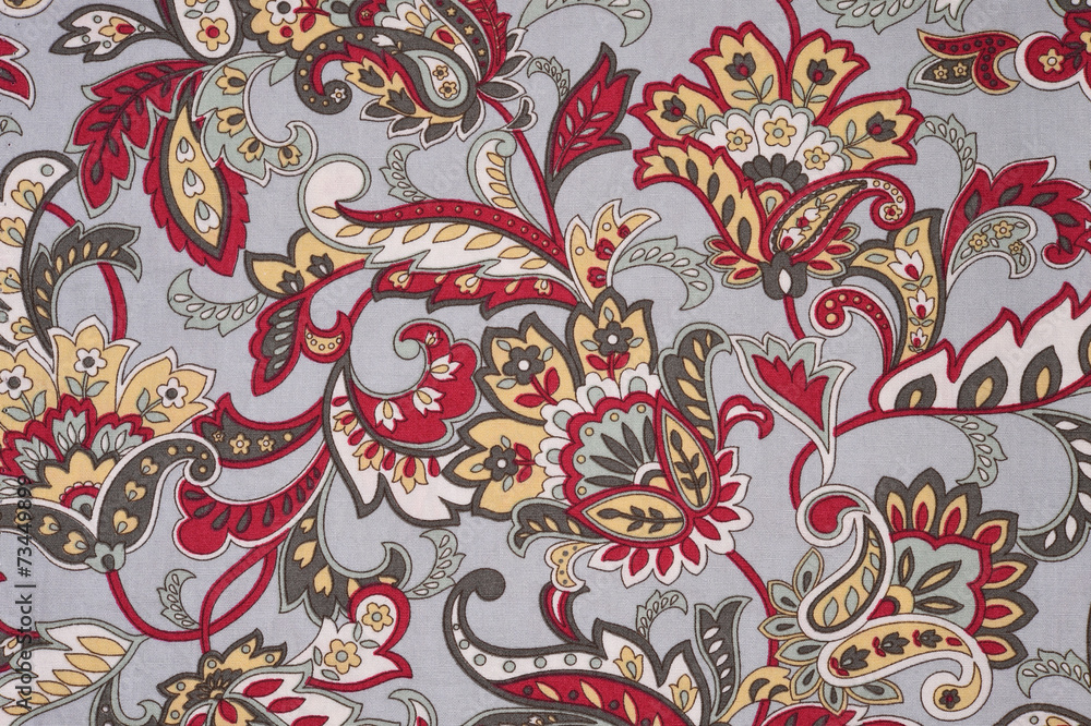 Background texture fabric floral pattern. Background texture fabric floral pattern.