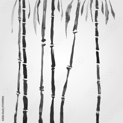 Bamboo in Chinese style.