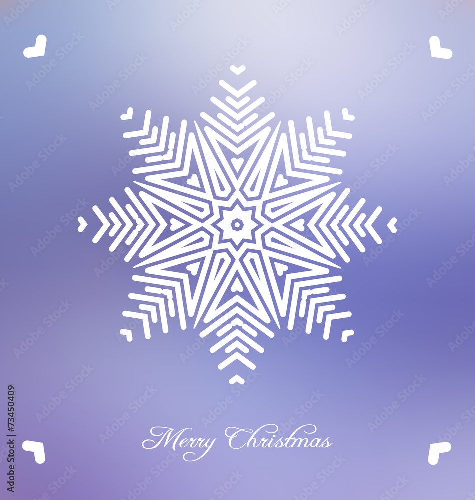 Christmas background with abstract snowflake Christmas background with abstract snowflake