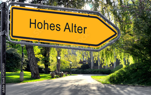 Strassenschild 25 - Hohes Alter