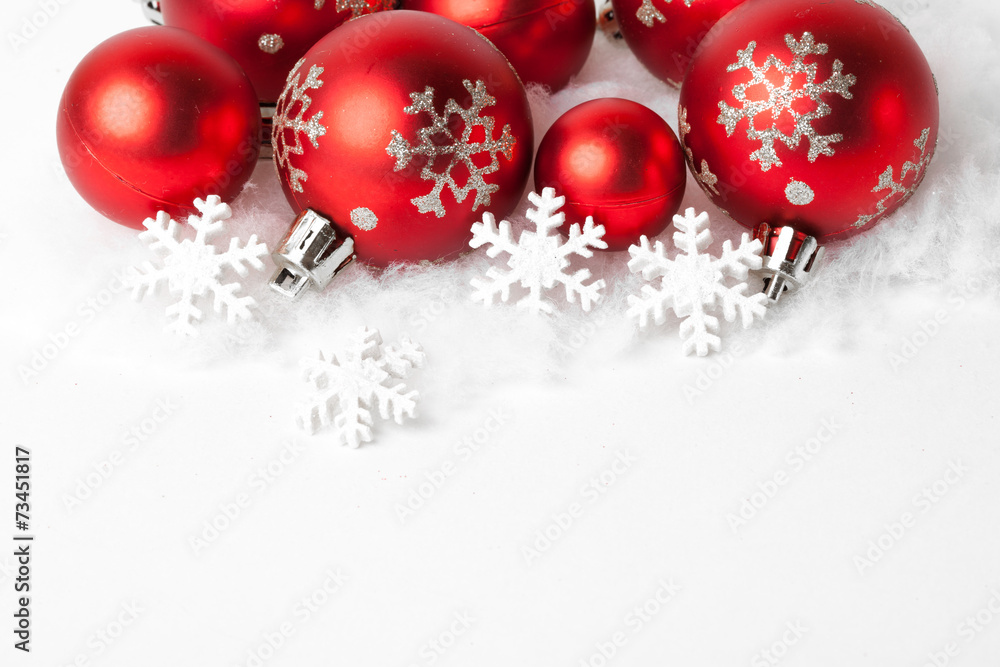 Christmas border with ornament Christmas border with ornament