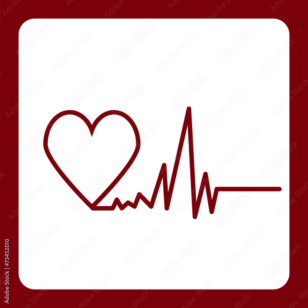 Icon flat element design heart medicine Icon flat element design heart medicine
