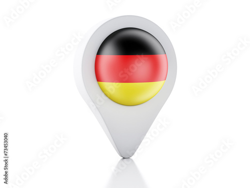 3d Map pointer germany flag icon on white background Free Download 3d Map pointer germany flag icon on white background - GFXLoad