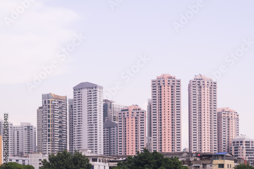 Skyscrapers in Bangkok of Thailand © nathamag11