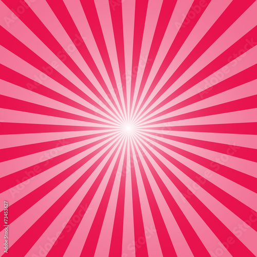 The sun and the sun's rays on pink background